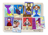 Melissa & Doug Fairies and Friends Peek-Through Wooden Puzzle (8 pcs)