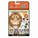 Melissa & Doug Make-a-Face Safari Reusable Sticker Pad