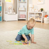 Melissa & Doug Natural Play Wooden Puzzle: Playful Pals (Four 4-Piece Animal Puzzles)