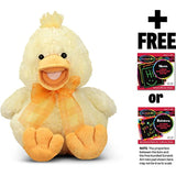 Melissa & Doug Thalacker Quacker Duck: ~8" Plush + Free Scratch Art Mini-Pad Bundle (75800)