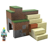 Minecraft Overworld Protector Playset, Accessories and Papercraft Blocks, Creative, Building Toy Set for Kids Ages 6 Years and Older
