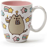 Enesco Pusheen Birthday Mug bundle with 10.5" Cupcake Plush