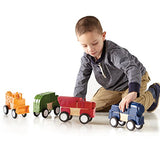 Guidecraft Block Mates - Construction Vehicles, Learning & Educational Toy for Kids