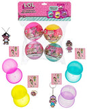 Bundle of 2 |L.O.L. Surprise! Party Favors - (Bendable Rubber Keychains & Mini Surprise Ball)