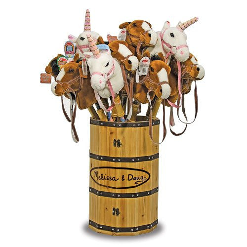 Melissa & Doug Solid Wood Barrel Display