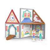 Melissa & Doug Magnetivity Magnetic Tiles Building Play Set – Draw & Build Castle (15 Pieces, 8 Panels, 4 Dry-Erase Markers)