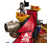 Fisher-Price Imaginext Shark Bite Pirate Ship, Roll from one swashbuckling adventure to the next with this pirate ship playset featuring shark biting action!