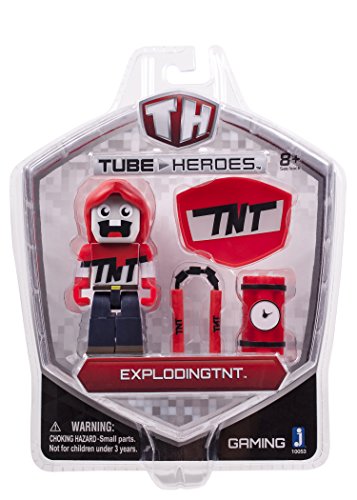 Zoofy International Tube Heroes Exploding TNT Action Figure with Accessory - 3 Inches Tall