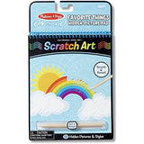 Melissa & Doug Favorite Things Hidden Picture: On-The-Go Crafts Book + Free Scratch Art Mini-Pad Bundle [94184]
