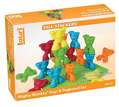Lauri Tall-Stackers - Mighty Monkey Pegs & Pegboard Set