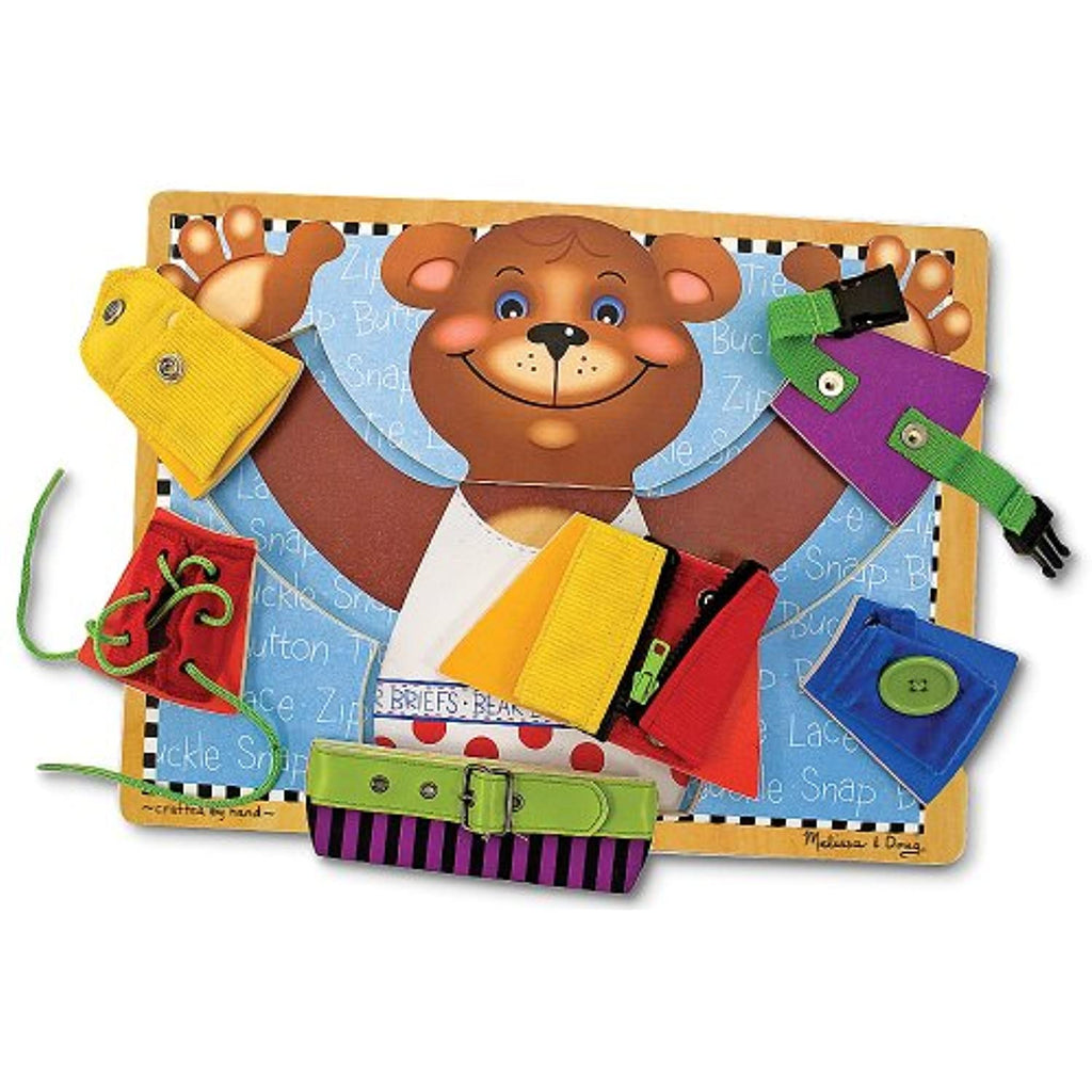 Melissa & Doug Bear Theme Basic Skills Board + Free Scratch Art Mini-Pad Bundle [37846]