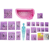 Barbie Color Reveal Foam! Doll & Pet Friend with 25 Surprises: Scented Bubbles, Outfits, Hair Extension, Kid Bracelet & Charm Hidden in Sand; Sunny Watermelon-Theme; Gift for Kids 3 Years & Older