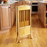 Guidecraft Contemporary Kitchen Helper Stool - Honey: W/Keeper and Non-Slip Mat: Adjustable Height Wooden Baking Tower, Folding Step Stool for Toddlers, Little Kids Learning Furniture