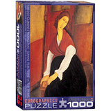 EuroGraphics Jeanne Hebuterne in Red Shawl by Amedeo Modigliani 1000 Piece Puzzle