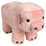 JINX Minecraft Pig Plush Stuffed Toy, Pink, 12" Long