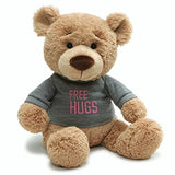 Gund Valentine’s Day Free Hugs T-Shirt Message Bear Plush Stuffed Animal, 7.5” , Pink