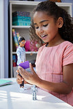 Barbie Doll Robotics Engineer - 2018 Career of the Year - Brown Hair, Brown Eyes, African American - Includes Pretend Robot and Computer