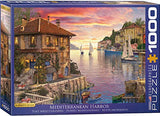 EuroGraphics Mediterranean Harbor by Dominic Davison 1000-Piece Puzzle