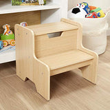 Melissa & Doug Wooden Step Stool - Natural