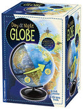 Thames & Kosmos Day & Night Globe - Handcrafted, Acrylic - Made in Germany by Columbus Globes - 10 inch, Illuminated LED Light-up with Night Sky Constellation Map