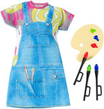 Barbie Fashions - Painting Pretty Artist Barbie Doll Outfit With Color Palette & Paintbrushes