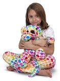 Melissa & Doug Hope Bear - Patterned Pal Teddy Bear Stuffed Animal