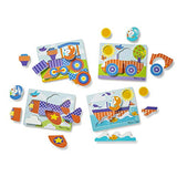 Melissa & Doug Jigsaw Puzzle Set  Vehicles