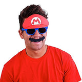 Costume Sunglasses Nintendo Mario Mustache Sun-Staches Party Favors UV400