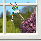 Woodstock Chimes CHPAS Rainbow Makers Crystal Suncatchers Fantasy Glass Hummingbird, Spring Pastels