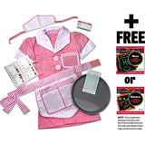 Melissa & Doug Waitress: Role Play Costume Scratch Art Mini-Pad Bundle [47876]