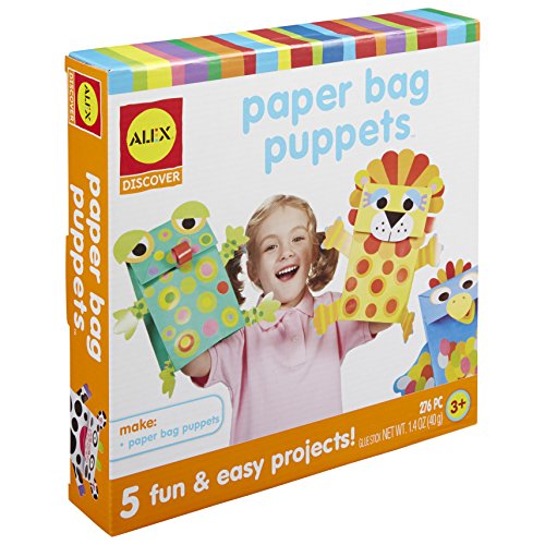 Alex Discover Paper Bag Puppets Kids Art and Craft Activity