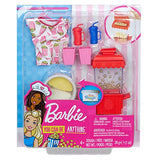 Barbie Cooking & Baking Accessory Pack with Popcorn-Themed Pieces, Including T-Shirt for Doll, Popcorn Machine Mold & Container of Molded Dough, Ages 4 Years Old & Up, Multi