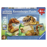 Ravensburger The Good Dinosaur: The Good Dinosaur in a Box 2 x 24 Piece Jigsaw Puzzles for Kids – Every Piece is Unique, Pieces Fit Together Perfectly