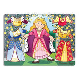 Melissa & Doug Princess Dress-Up Wooden Peg Puzzle (8 pcs)
