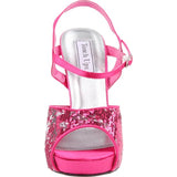Touch Ups Women's Bev Platform Pump,Fuschia,5 M US