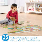 Melissa & Doug Natural Play Giant Floor Puzzle: Dinosaurs (35 Pieces)