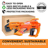 Nerf Doomlands Blaster Double Dealer Toy Blaster with Two 12-Dart Clips & 24 Official Elite Darts for Kids, Teens, & Adults, Orange, Standard