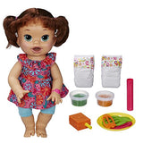 Baby Alive Super Snacks Snackin Sara Brunette, Dress color may vary