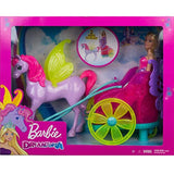 Barbie Dreamtopia Princess Doll, 11.5-in Blonde, with Fantasy Horse and Chariot