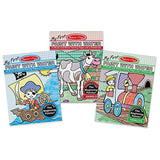 Melissa & Doug My First Paint With Water Activity Books Set - Animals, Vehicles, and Pirates