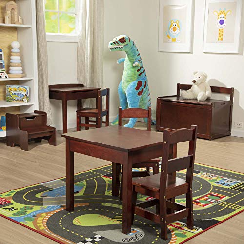 Melissa & Doug Wooden Lift-Top Desk And Chair - Espresso