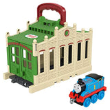 Thomas & Friends Connect & Go shed and Push-Along Train Engine Percy - GWX65