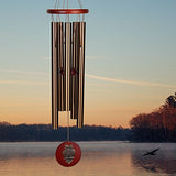 Woodstock Chimes HCBRO The Original Guaranteed Musically Tuned Chime Habitats-Owl, 26", Bronze