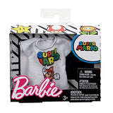 Barbie Super Mario White Shirt Fashion
