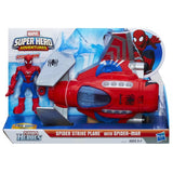 Playskool Heroes Spiderman Figure Deluxe Action Gear Plane, 5"