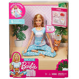 Barbie Breathe with Me Meditation Doll, Blonde, with 5 Lights & Guided Meditation Exercises, Puppy and 4 Emoji Accessories, Gift for Kids 3 to 8 Years Old