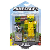Minecraft Earth 3.25" Zombie with Gold Armor Figure