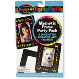 Melissa & Doug Magnetic Frames: Scratch Art Party Pack + Free Scratch Art Mini-Pad Bundle [59077]