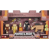 Minecraft Crimson Forest Conquest Story Pack Figures, Accessories and Papercraft Blocks, Complete Adventure Play in a Box, Toy for Kids Ages 6 Years and Older