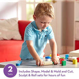 Melissa & Doug Clay Activity Bundle - Shape, Model, Mold and Cut, Sculpt & Stamp